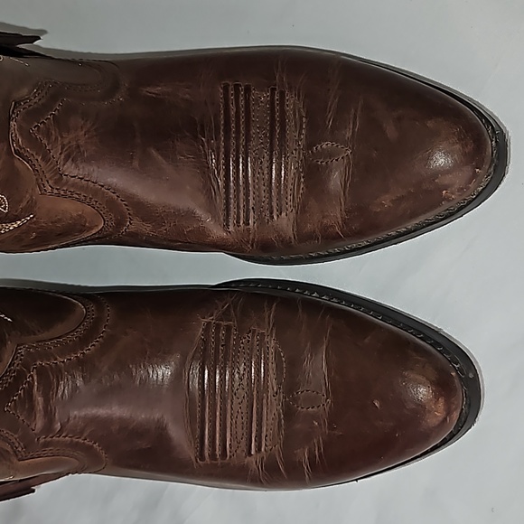 Ariat low fringe heeled brown boot  size 6 - Picture 15 of 15